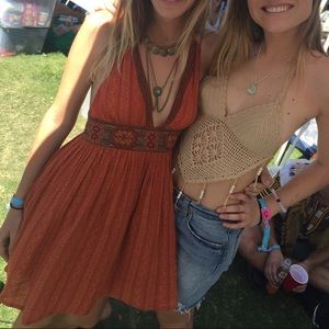 Urban Outfitters Orange Sundress